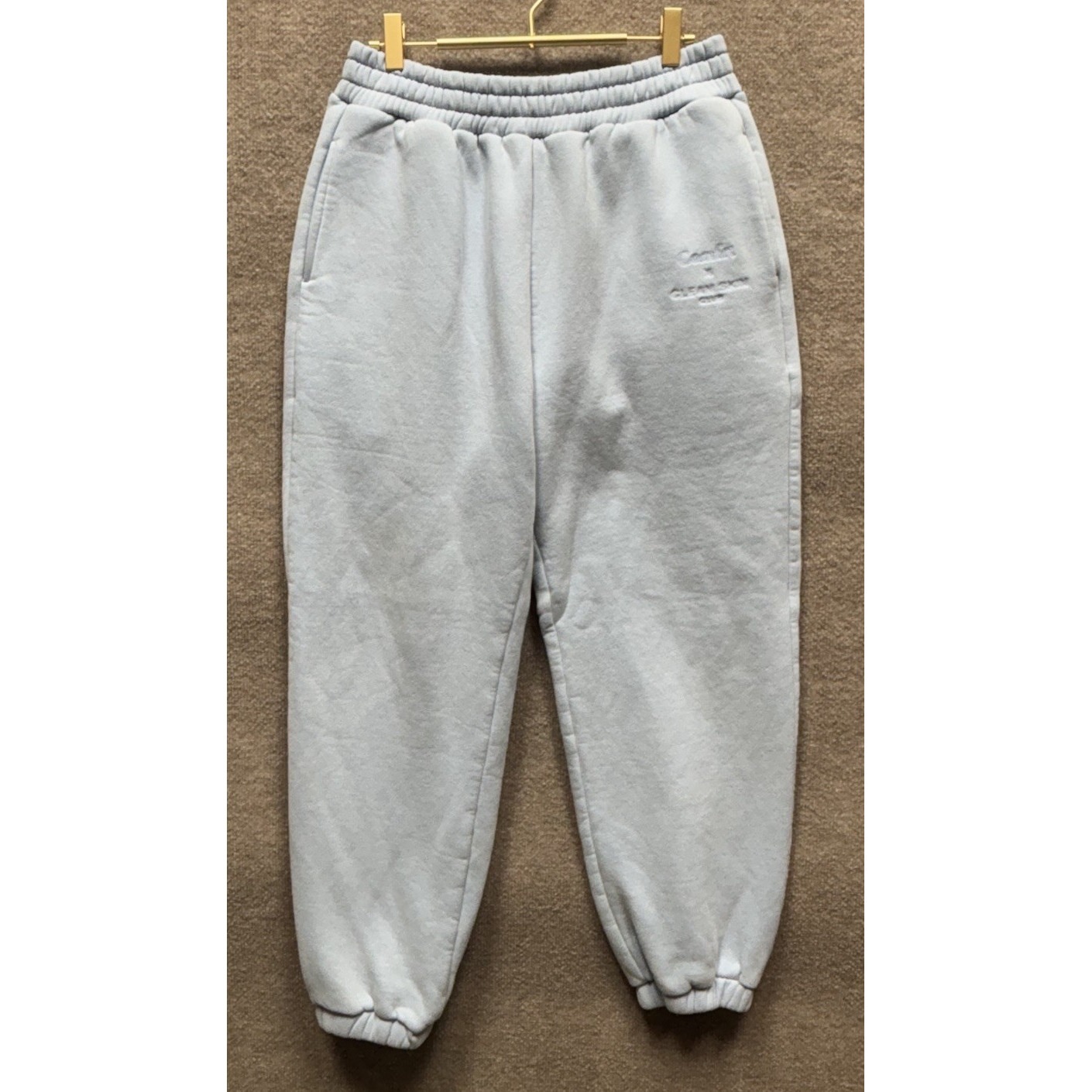 Clean Skin Club X Comfrt Sweatpants Women Large Blue Super Cloud Soft Euc